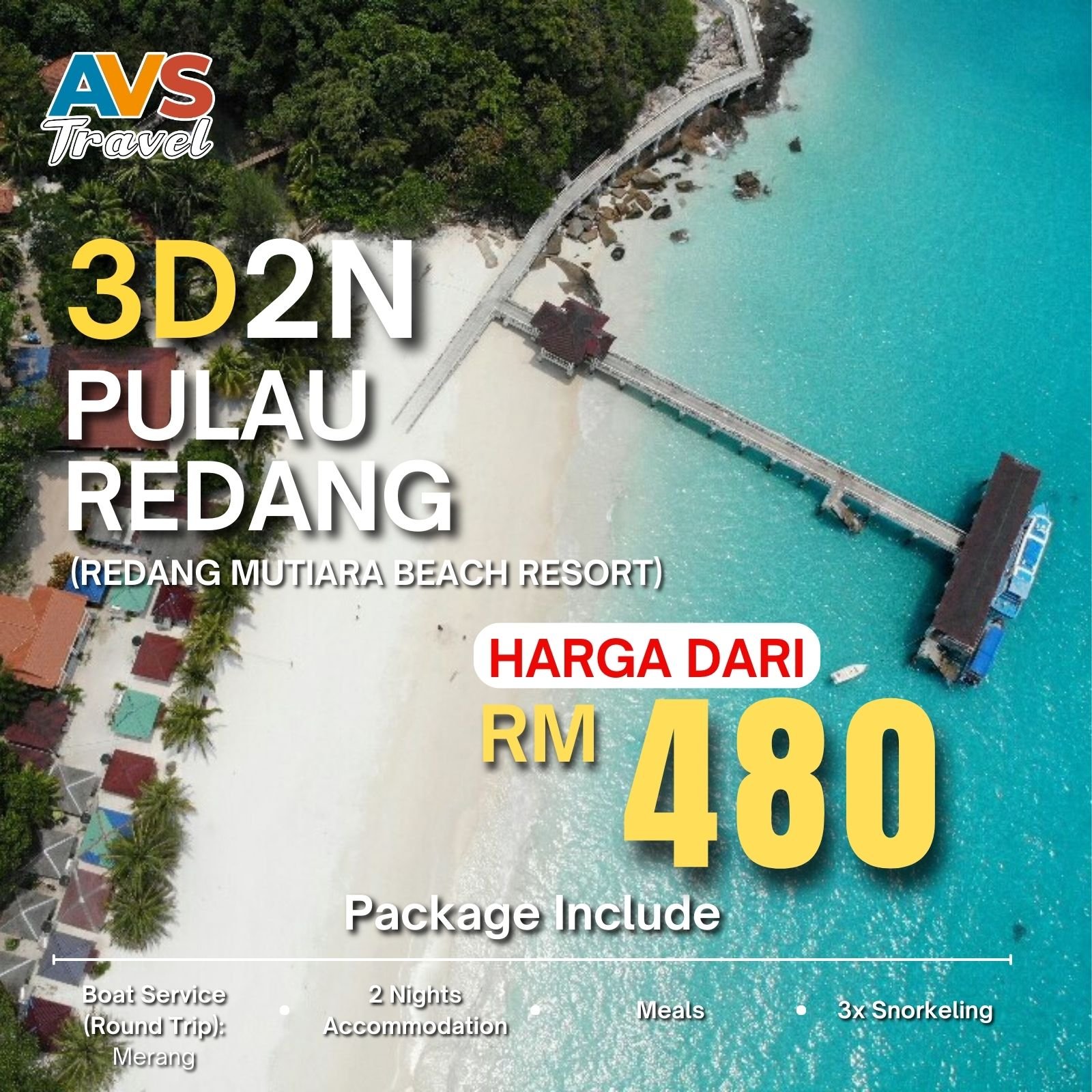 3D2N Pulau Redang (Redang Mutiara Beach Resort)